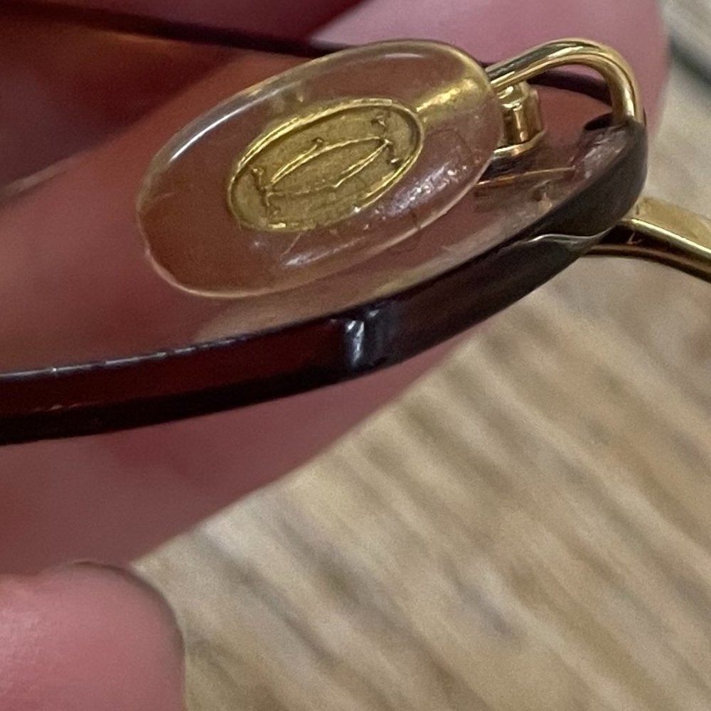Vintage Cartier Wood Rimless Sunglasses - Picture 15 of 15